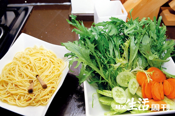 准备好的食材