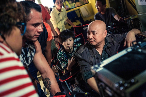 徐峥在电影《港囧》拍摄现场