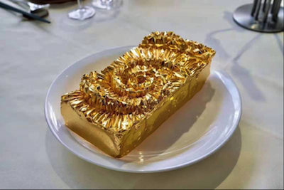 黄金宴餐单这一次宴席,不仅仅在现场有关于黄金的艺术作品.